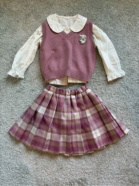 Girls 3 piece dress set